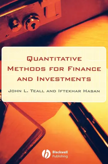 Cover of Quantitative Methods for Finance and Investments