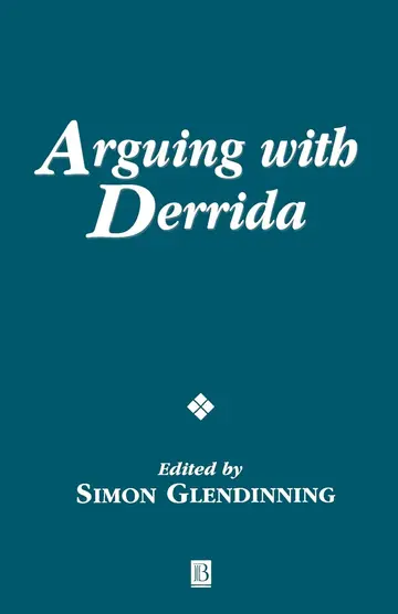 Cover of Arguing with Derrida