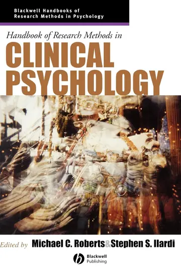Cover of Handbook of Research Methods in Clinical Psychology
