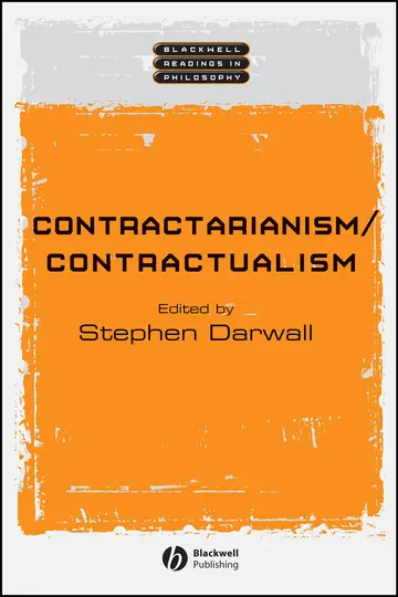 Cover of Contractarianism / Contractualism