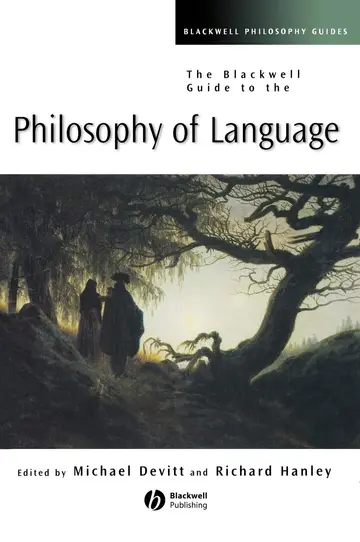 Cover of The Blackwell Guide to the Philosophy of Language