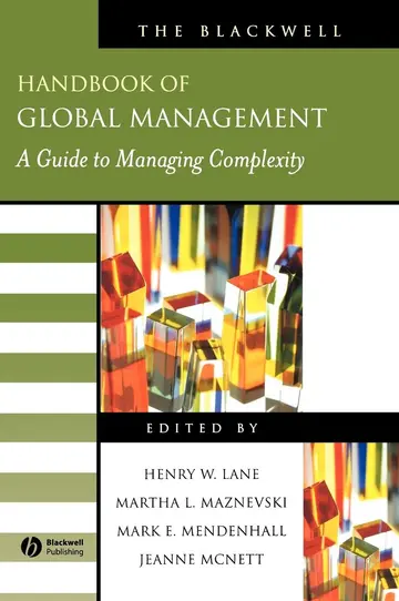 Cover of The Blackwell Handbook of Global Management
