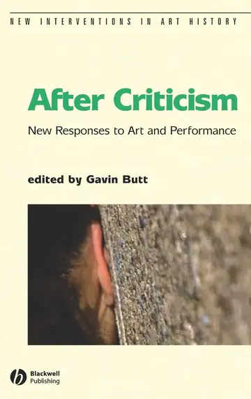 Cover of After Criticism