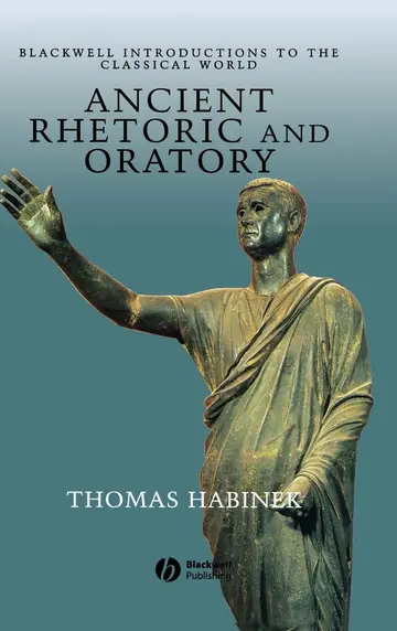 Cover of Ancient Rhetoric and Oratory