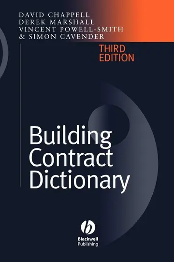 Cover of Building Contract Dictionary