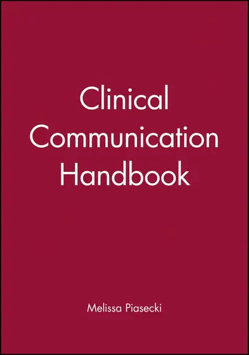 Cover of Clinical Communication Handbook