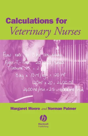 Cover of Calculations for Veterinary Nurses