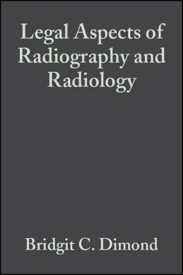 Cover of Legal Aspects of Radiography and Radiology