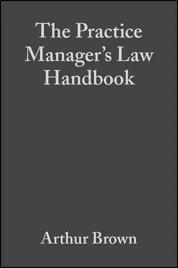 Cover of The Practice Manager′s Law Handbook