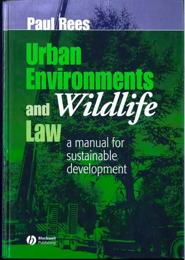 Cover of Urban Environments and Wildlife Law