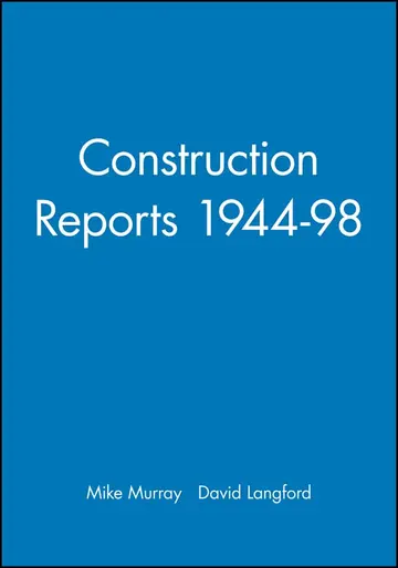 Cover of Construction Reports 1944-98