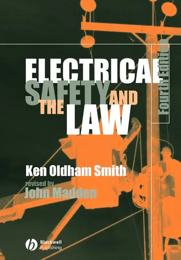 Cover of Electrical Safety and the Law