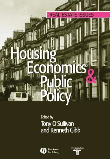 Cover of Housing Economics and Public Policy