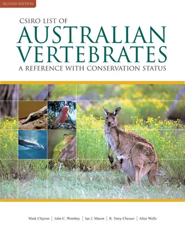 Cover of CSIRO List of Australian Vertebrates