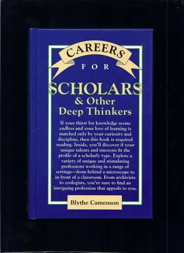 Cover of Careers for Scholars & Other Deep Thinkers