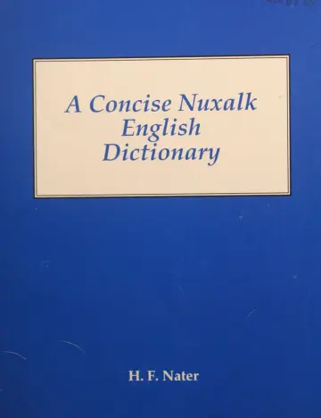 Cover of A Concise Nuxalk-English Dictionary
