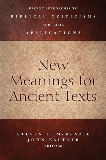 Cover of New Meanings for Ancient Texts
