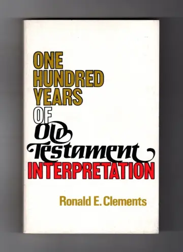Cover of One Hundred Years of Old Testament Interpretation
