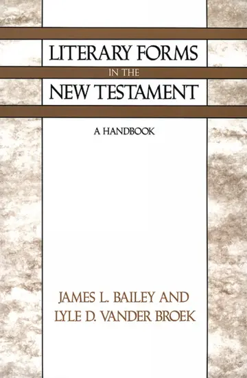 Cover of Literary Forms in the New Testament