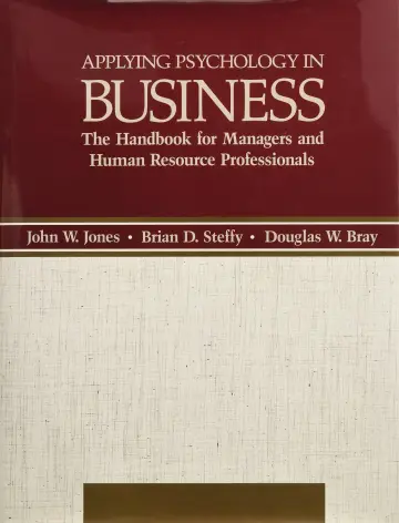 Cover of Applying Psychology in Business