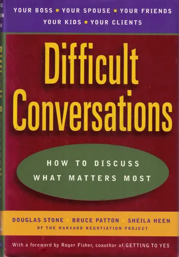 Cover of Difficult Conversations