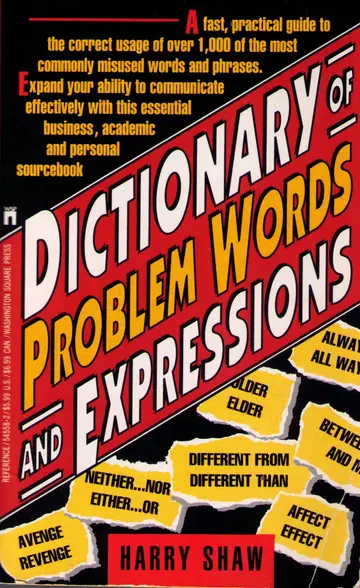 Cover of Dictionary of Problem Words and Expression