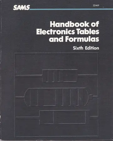 Cover of Handbook of Electronics Tables and Formulas