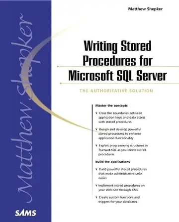Cover of Writing Stored Procedures for Microsoft SQL Server