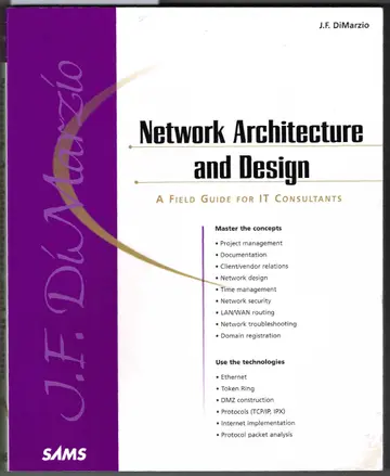 Cover of Network Architecture & Design "A Field Guide for IT Professionals"