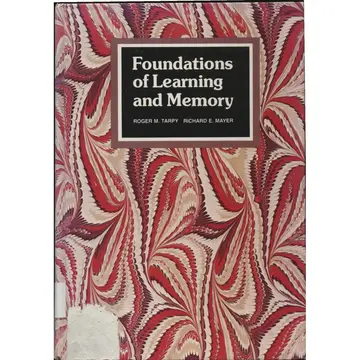 Cover of Foundations of Learning and Memory
