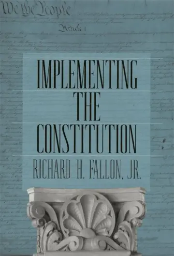 Cover of Implementing the Constitution
