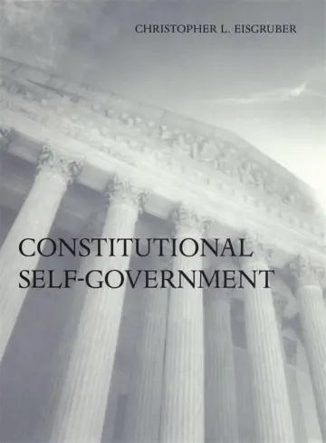 Cover of Constitutional Self–Government