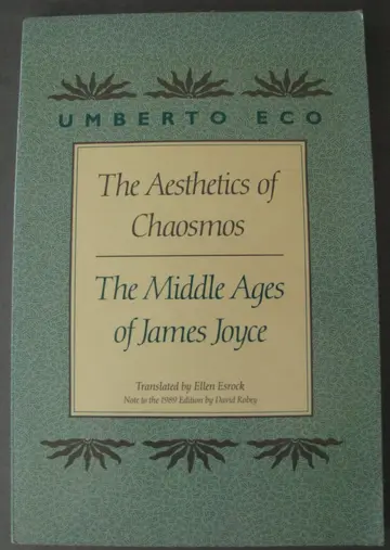 Cover of The Aesthetics of Chaosmos – The Middle Ages of James Joyce
