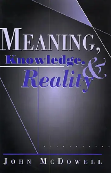 Cover of Meaning, Knowledge, and Reality
