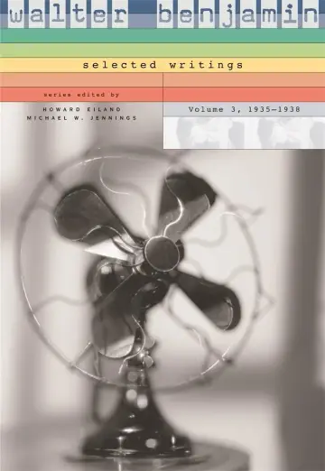 Cover of Walter Benjamin Selected Writings V 3 – 1935–1938