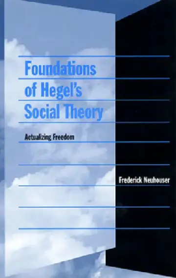 Cover of Foundations of Hegel's Social Theory