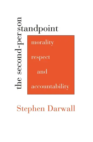 Cover of The Second–Person Standpoint – Morality, Respect and Accountability