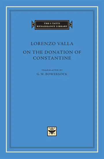 Cover of On the Donation of Constantine