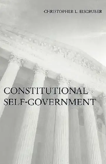 Cover of Constitutional Self-Government