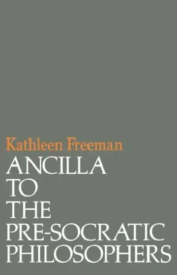 Cover of Ancilla to Pre-Socratic Philosophers