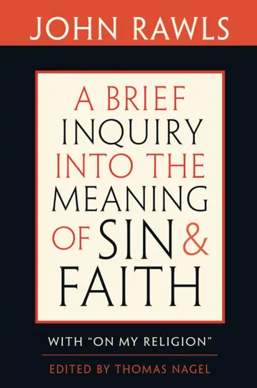 Cover of A Brief Inquiry into the Meaning of Sin and Faith