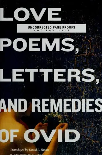 Cover of Love Poems, Letters, and Remedies of OVID