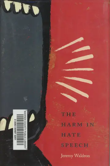 Cover of The Harm in Hate Speech