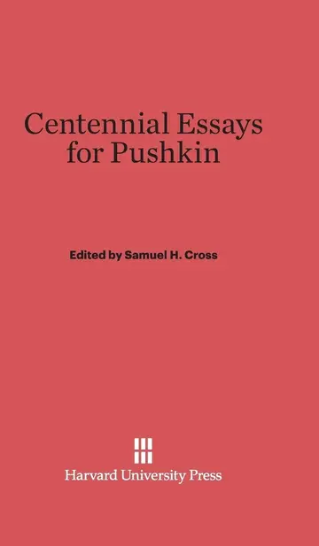 Cover of Centennial Essays for Pushkin