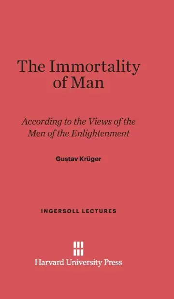 Cover of The Immortality of Man