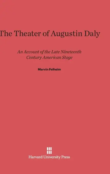 Cover of Theater of Augustin Daly