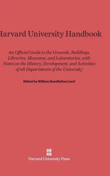 Cover of Harvard University Handbook