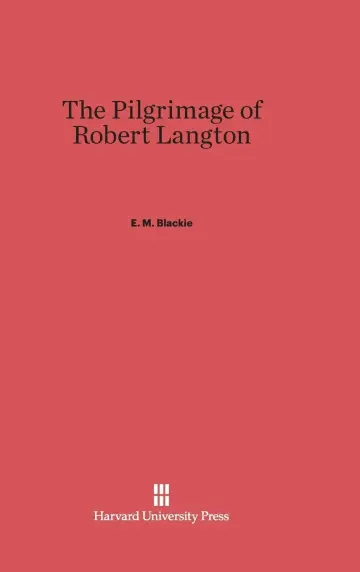 Cover of The Pilgrimage of Robert Langton
