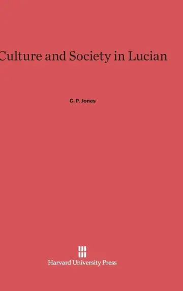Cover of Culture and Society in Lucian