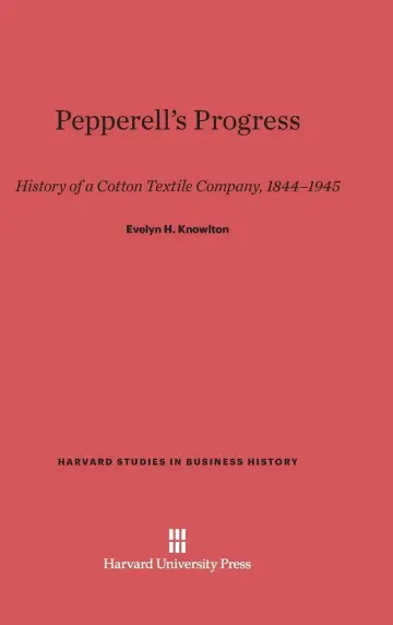 Cover of Pepperell's Progress